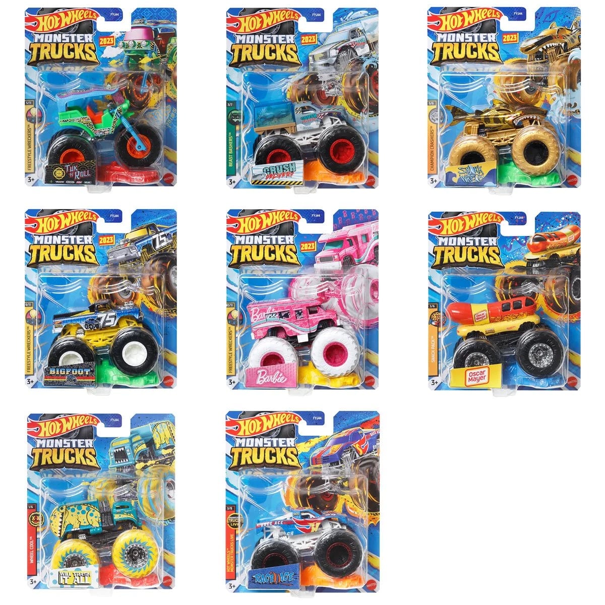 Hot Wheels Monster Trucks Champion Crashers Shark Wreak - Gift2kids