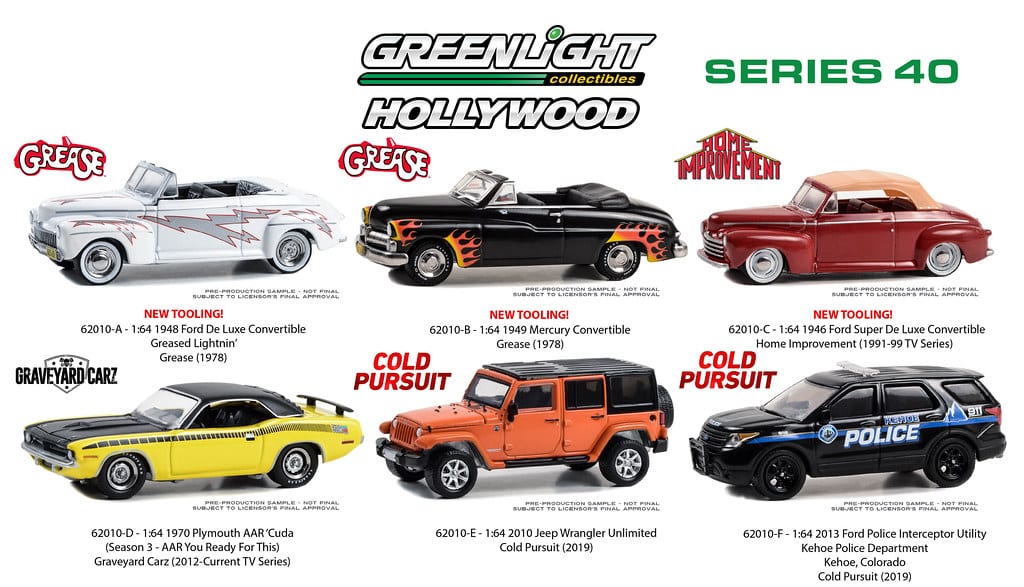 Greenlight cars cheap 1 64