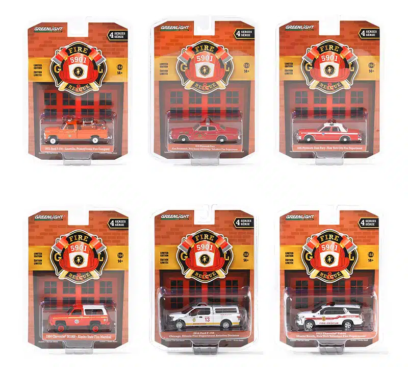 Greenlight 1:64 Fire u0026 Rescue Series 4 - 1985 Plymouth Gran Fury - New York  City Fire Department 67050-C - Gift2kids