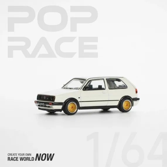 POP RACE 1:64 Golf GTI MkII - White PR640071
