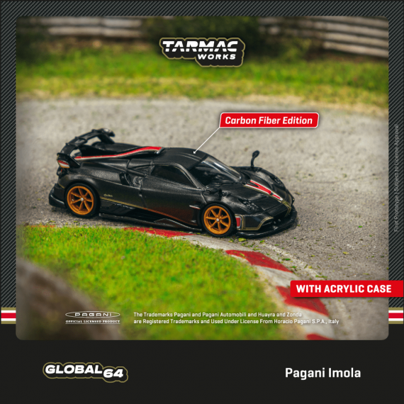 Pagani Imola Matt Black Carbon Fiber T64G-TL046-BCF