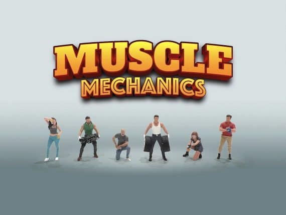 American Diorama 1:64 Figure Set: Muscle Mechanics AD-2417