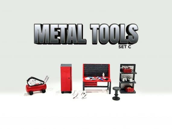 American Diorama 1:64 Figure Set: Metal Tools – Set C AD-2419