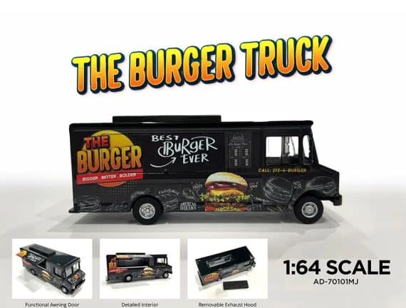 American Diorama 1:64 miJo Exclusives The Burger Truck Limited Edition AD-70101MJ